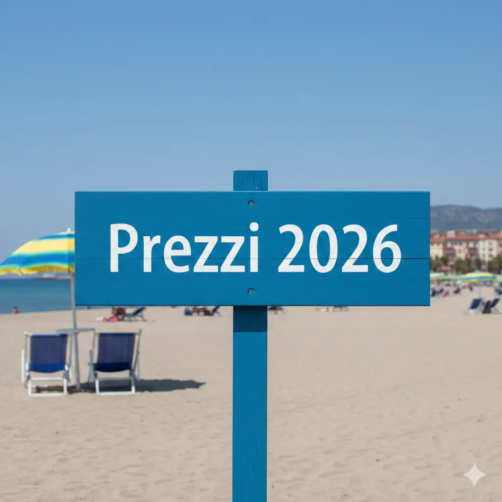 Area relax in spiaggia privata a Lido Azzurro in Sicilia